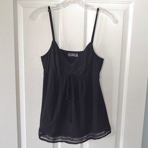 Michael Stars empire-waist crochet-detail tank